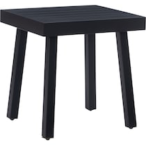 south hampton black outdoor end table   