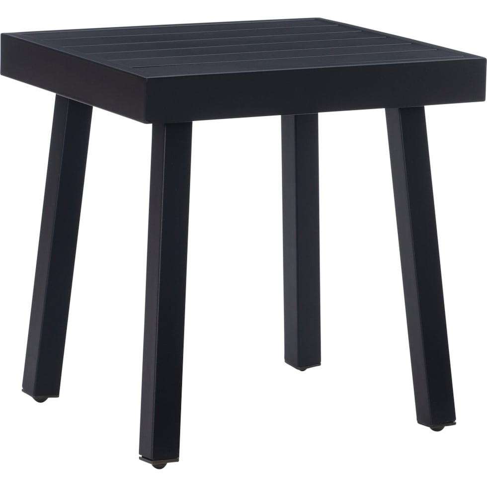 south hampton black outdoor end table   