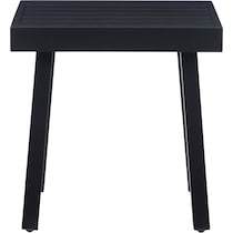 south hampton black outdoor end table   
