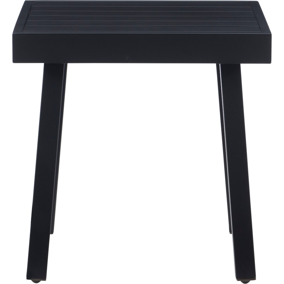 south hampton black outdoor end table   
