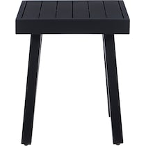 south hampton black outdoor end table   