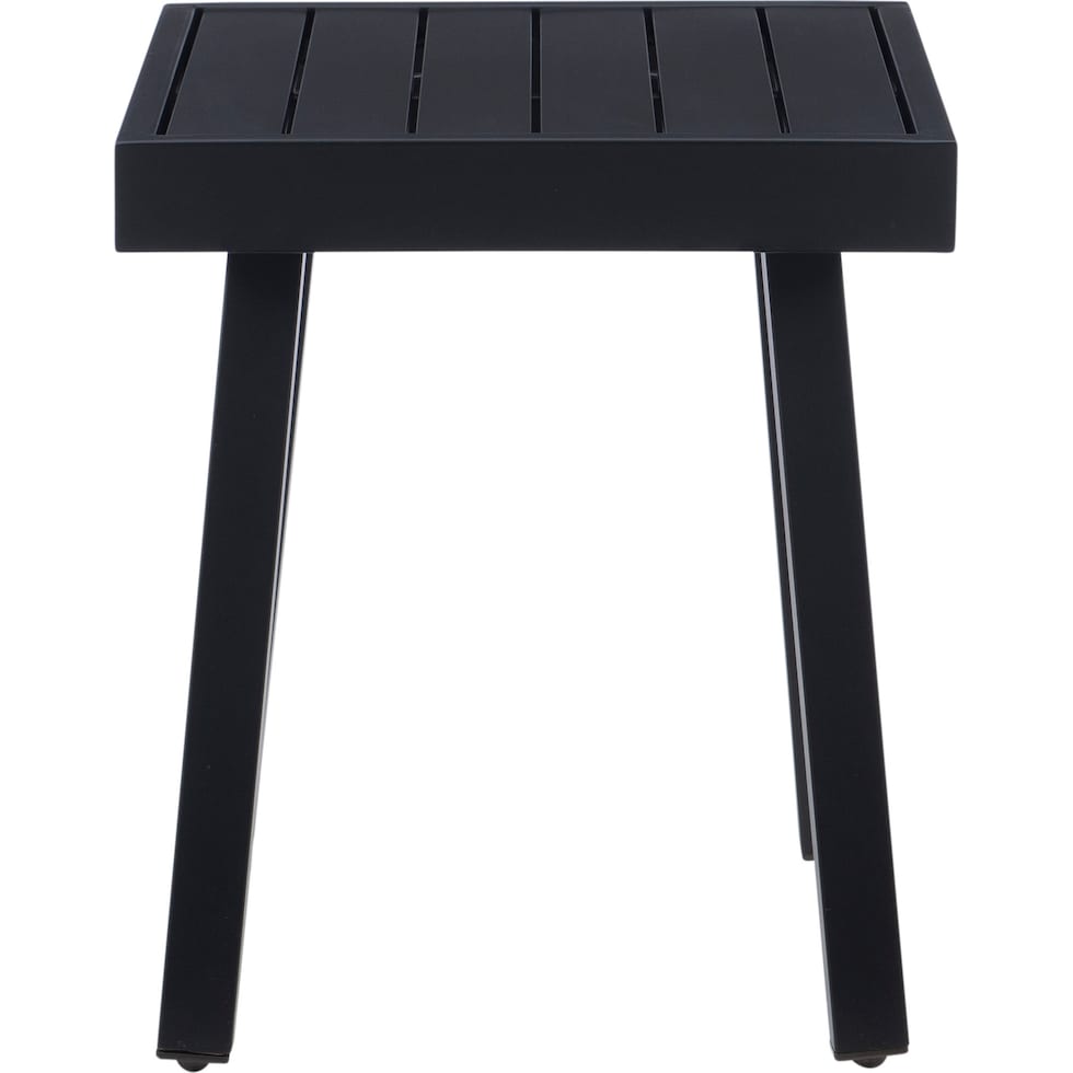 south hampton black outdoor end table   