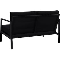 south hampton black outdoor loveseat   