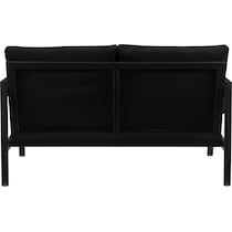 south hampton black outdoor loveseat   