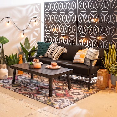 Southhampton Outdoor Sofa - Black
