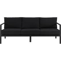 south hampton black outdoor sofa   