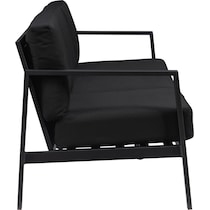 south hampton black outdoor sofa   