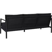 south hampton black outdoor sofa   