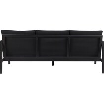 south hampton black outdoor sofa   
