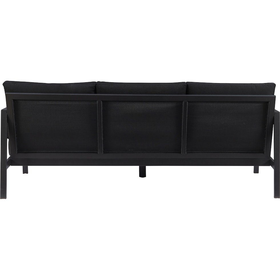 south hampton black outdoor sofa   