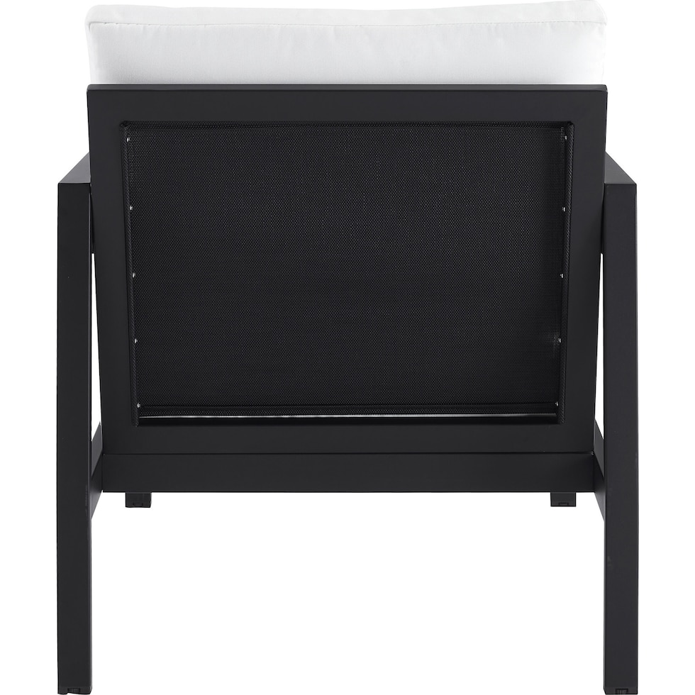south hampton black white outdoor chair set   