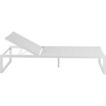 south hampton white outdoor chaise   