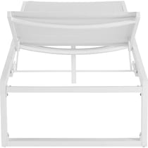 south hampton white outdoor chaise   