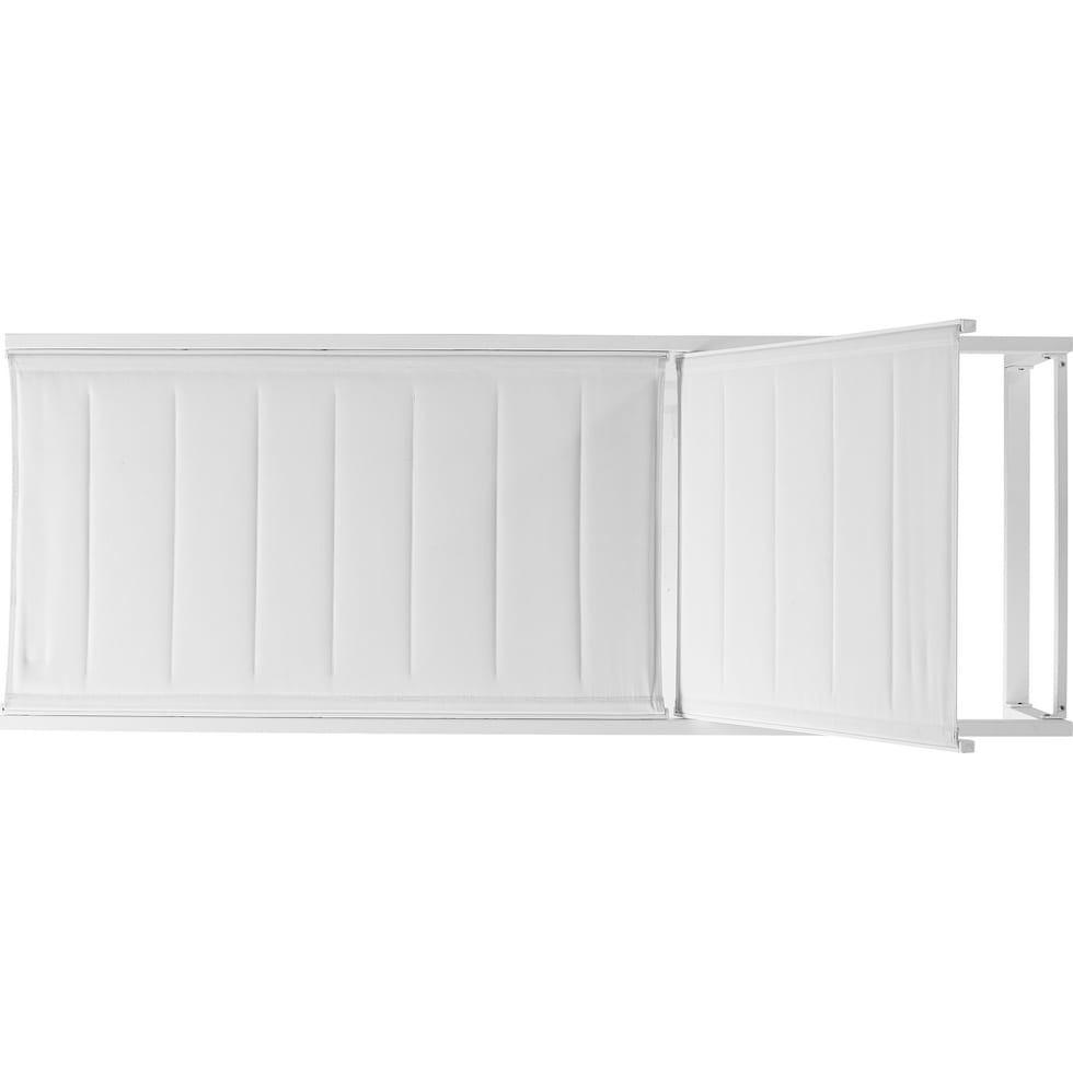 south hampton white outdoor chaise   