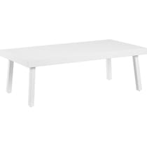 south hampton white outdoor coffee table   