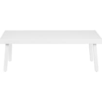 south hampton white outdoor coffee table   