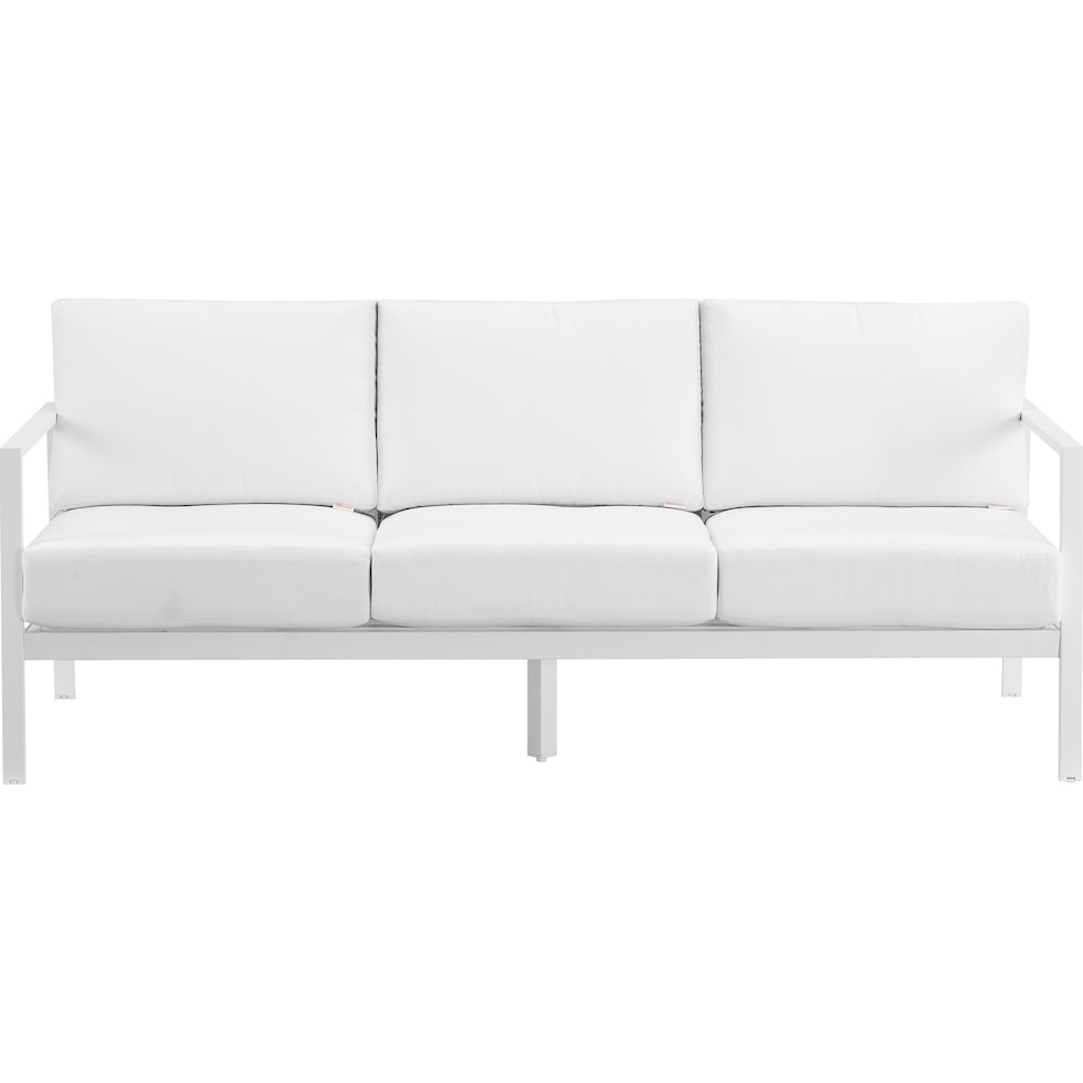 south hampton white outdoor sofa   