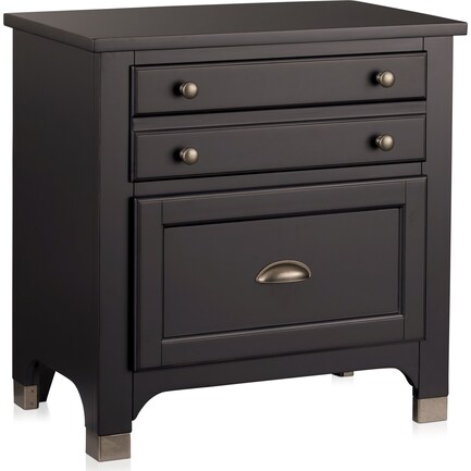 Southampton Charging Nightstand - Charcoal
