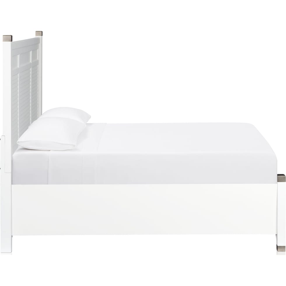 southampton white king storage bed   