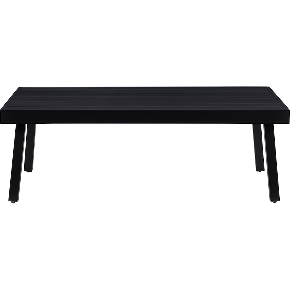 southhampton black outdoor coffee table   