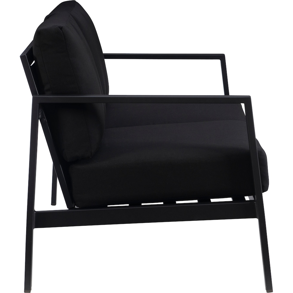 southhampton black outdoor loveseat   