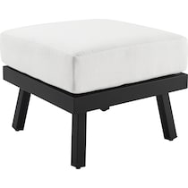 southhampton white outdoor ottoman   