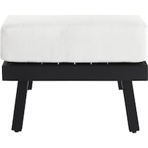 southhampton white outdoor ottoman   