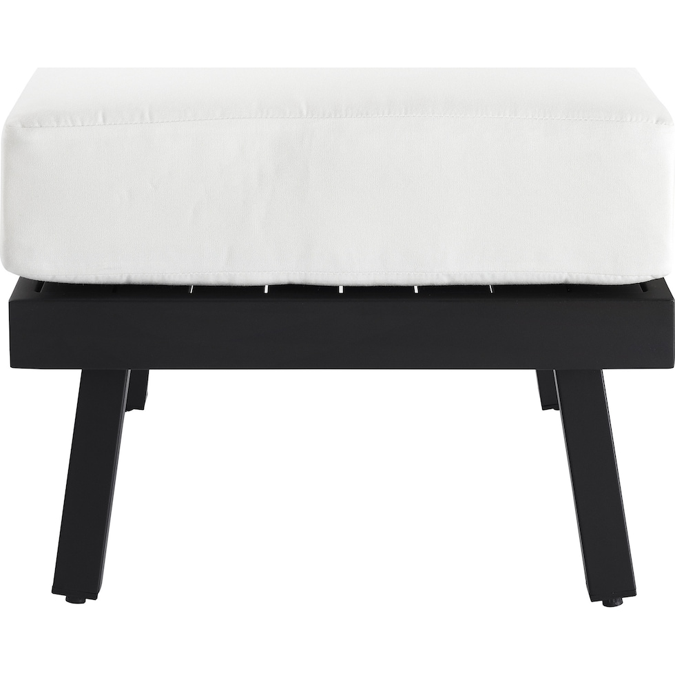 southhampton white outdoor ottoman   