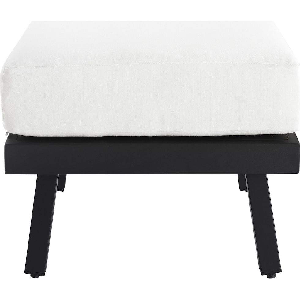 southhampton white outdoor ottoman   