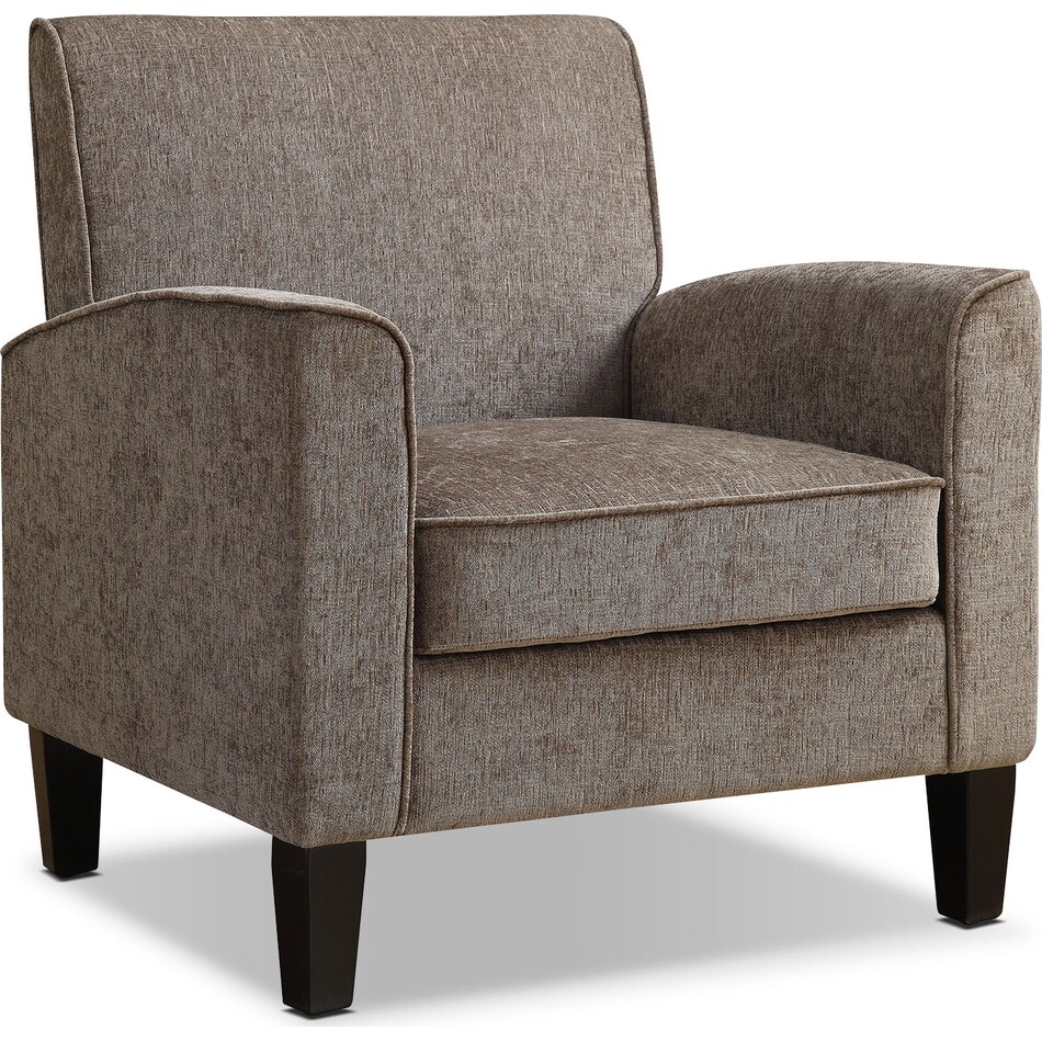 southie gray accent chair   