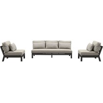 southport gray outdoor sofa set   