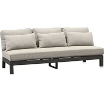 southport gray outdoor sofa   