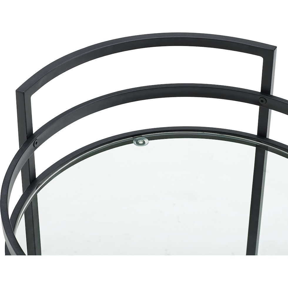 sovereign black bar cart   