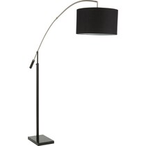 spade black floor lamp   