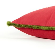 sparkle on red accent pillow   