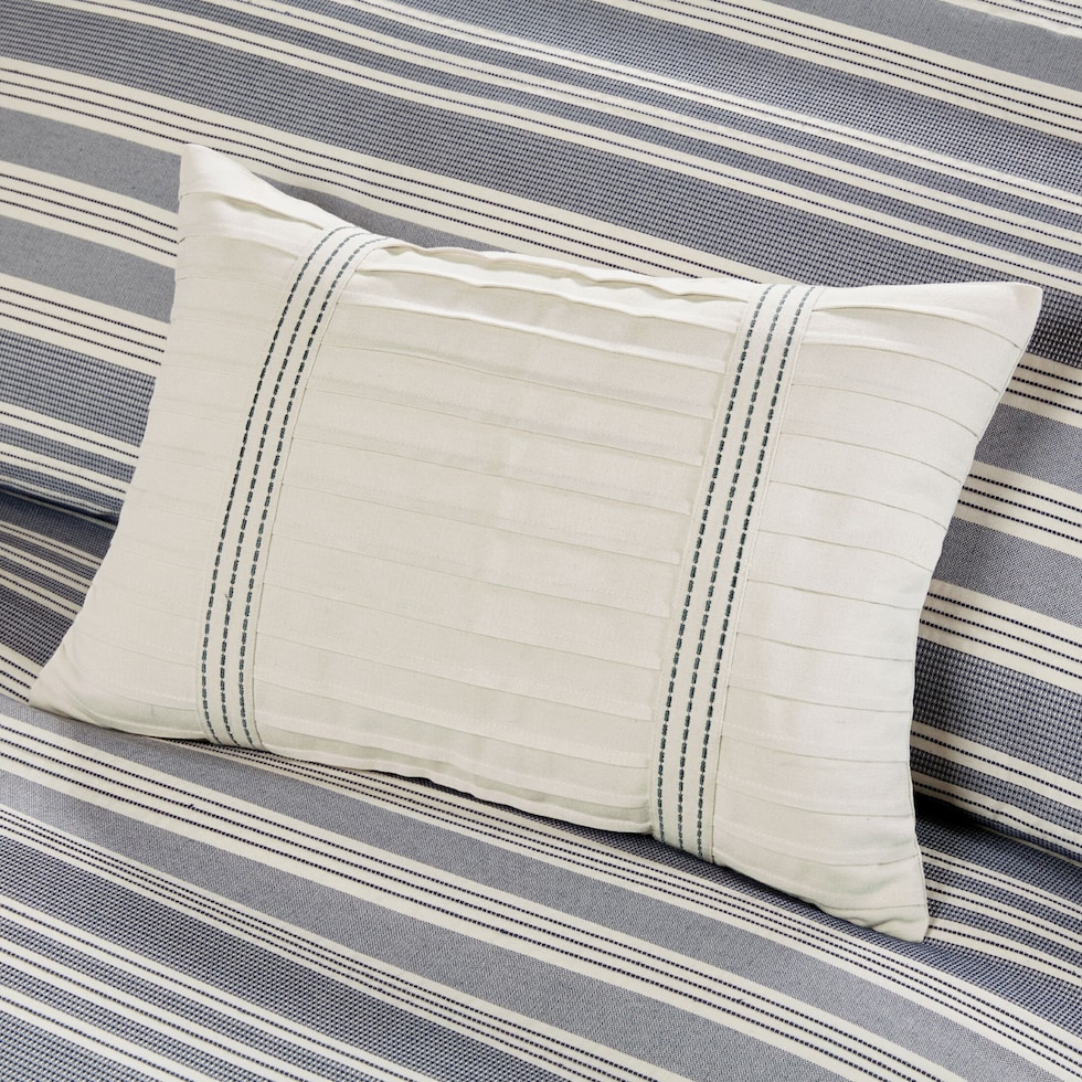 spencer blue queen bedding set   