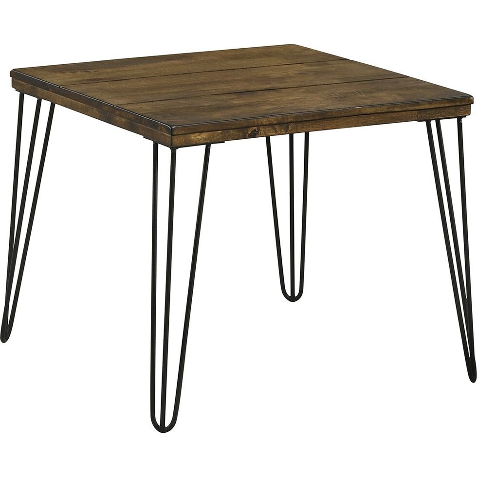 spice dark brown end table   