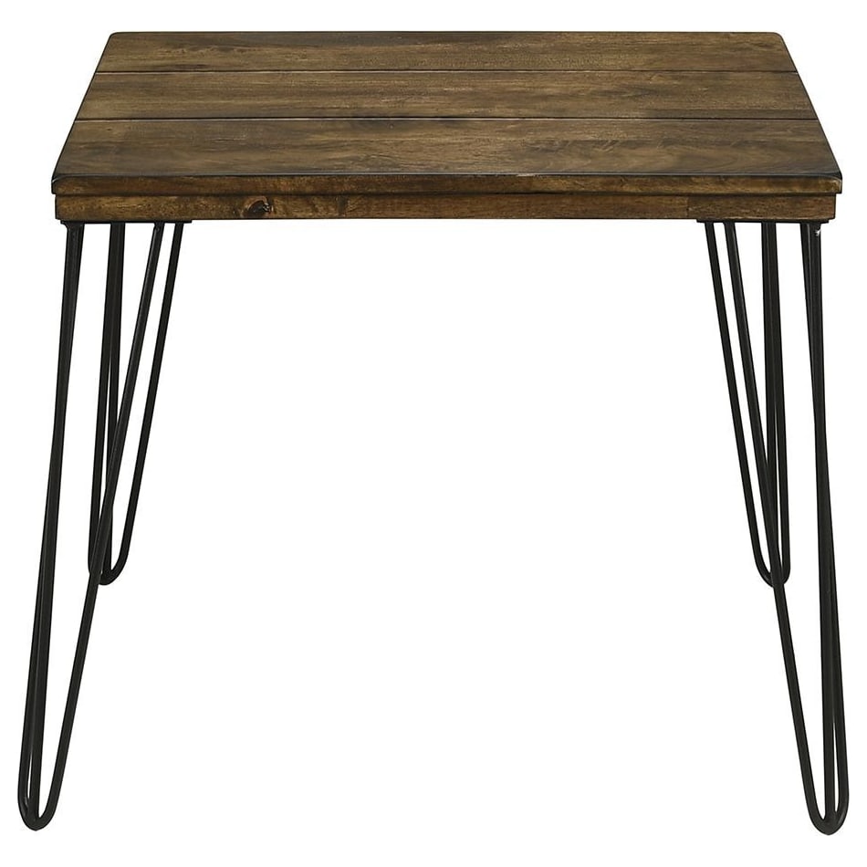 spice dark brown end table   