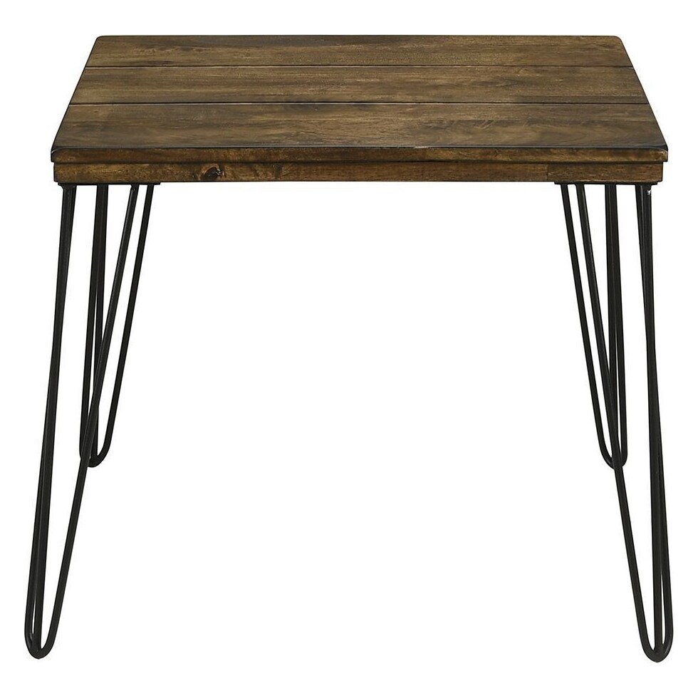 spice dark brown end table   