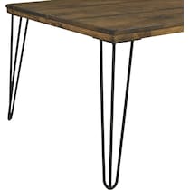 spice dark brown end table   