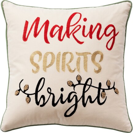 Spirits Bright 20"x20" Pillow