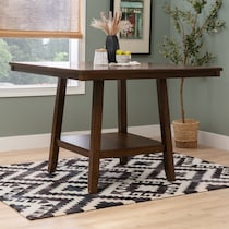 spiva dark brown counter height table   