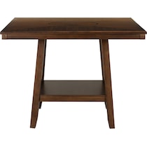 spiva dark brown counter height table   