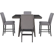 spiva gray  pc counter height dining room   