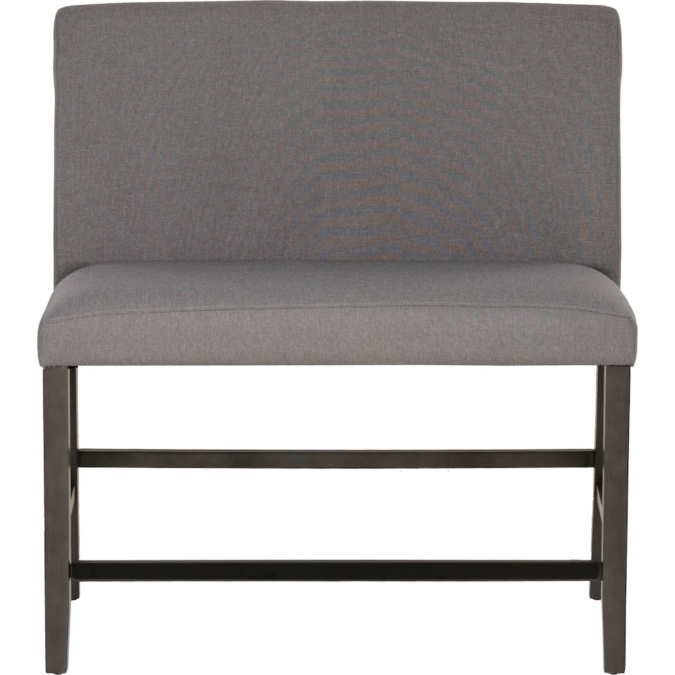 spiva gray counter height bench   