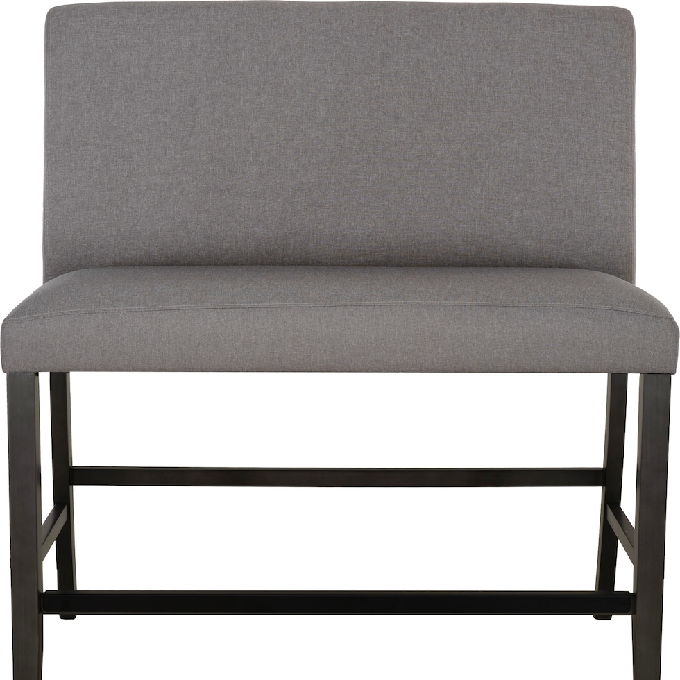 spiva gray counter height bench   