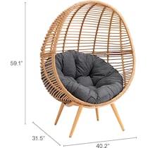 springdale tan gray outdoor chair   