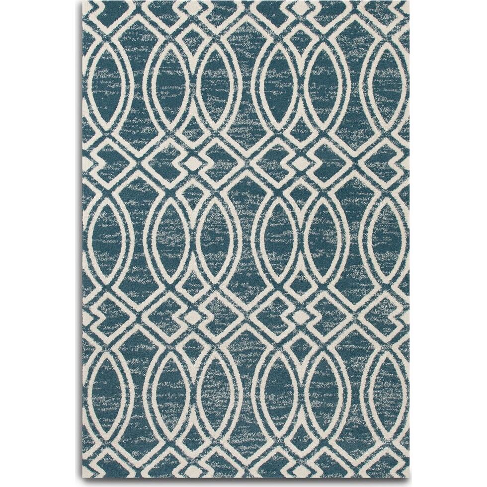 squiggle blue area rug  x    