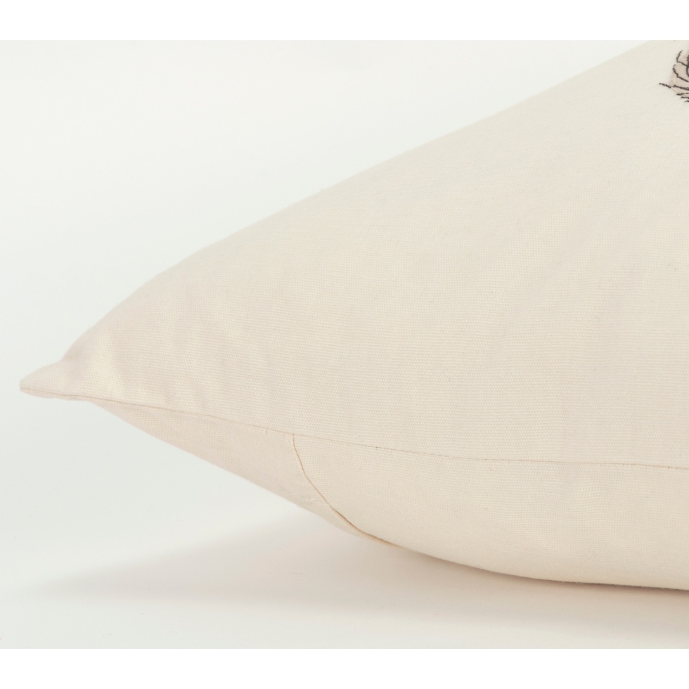 squirrel neutral accent pillow   