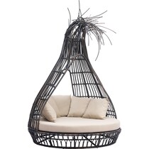 st augustine brown beige outdoor daybed   